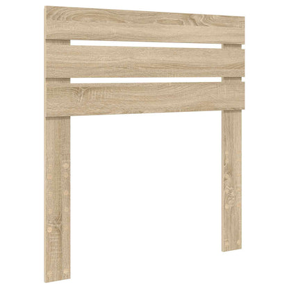 vidaXL Cadre de lit chêne Sonoma et argent 75 x 190 cm Aggloméré