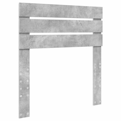 vidaXL Bettrahmen Beton Grau und Silber 70 x 190 cm Holzwerkstoff
