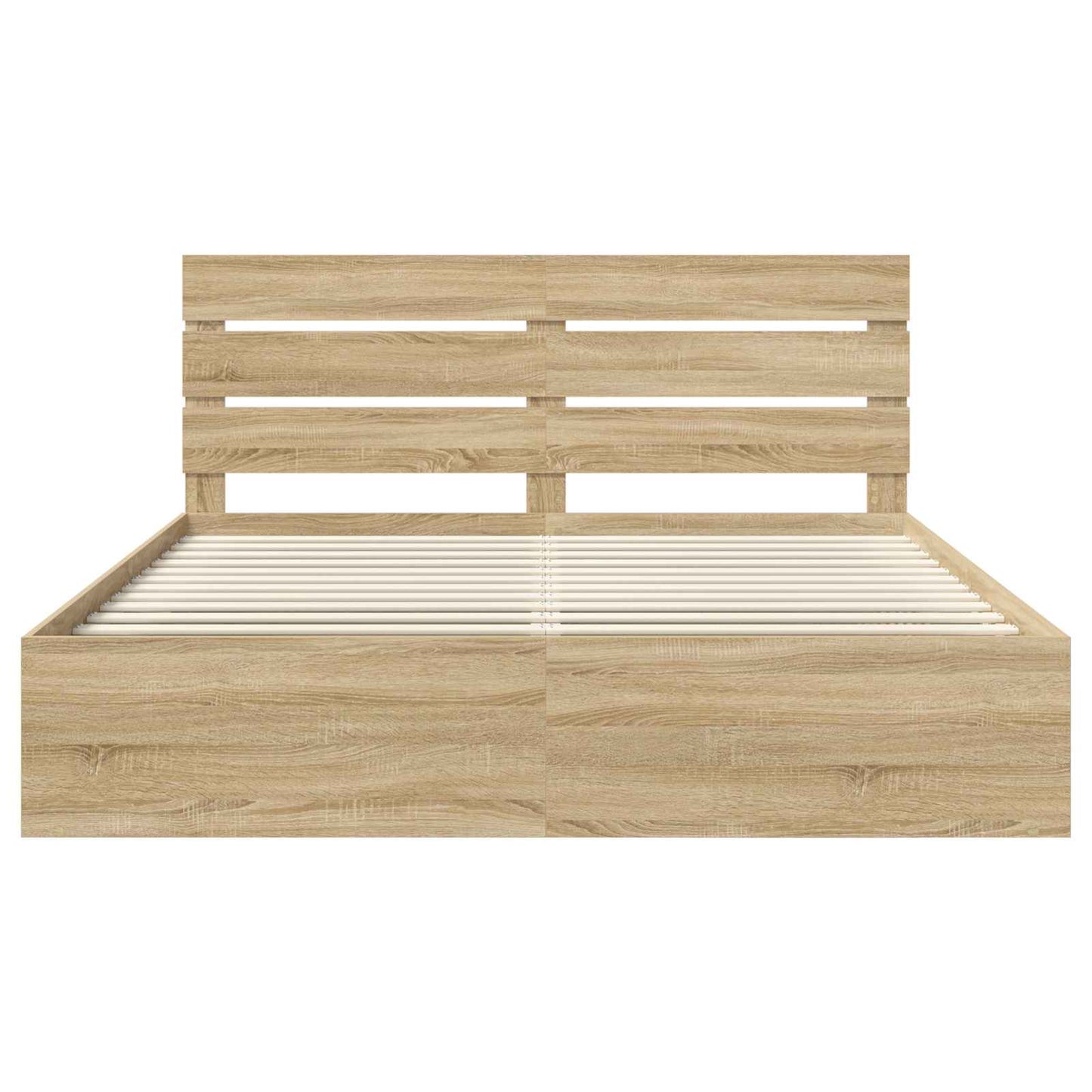 vidaXL Bettrahmen Sonoma 180 x 200 cm Massives Kiefernholz