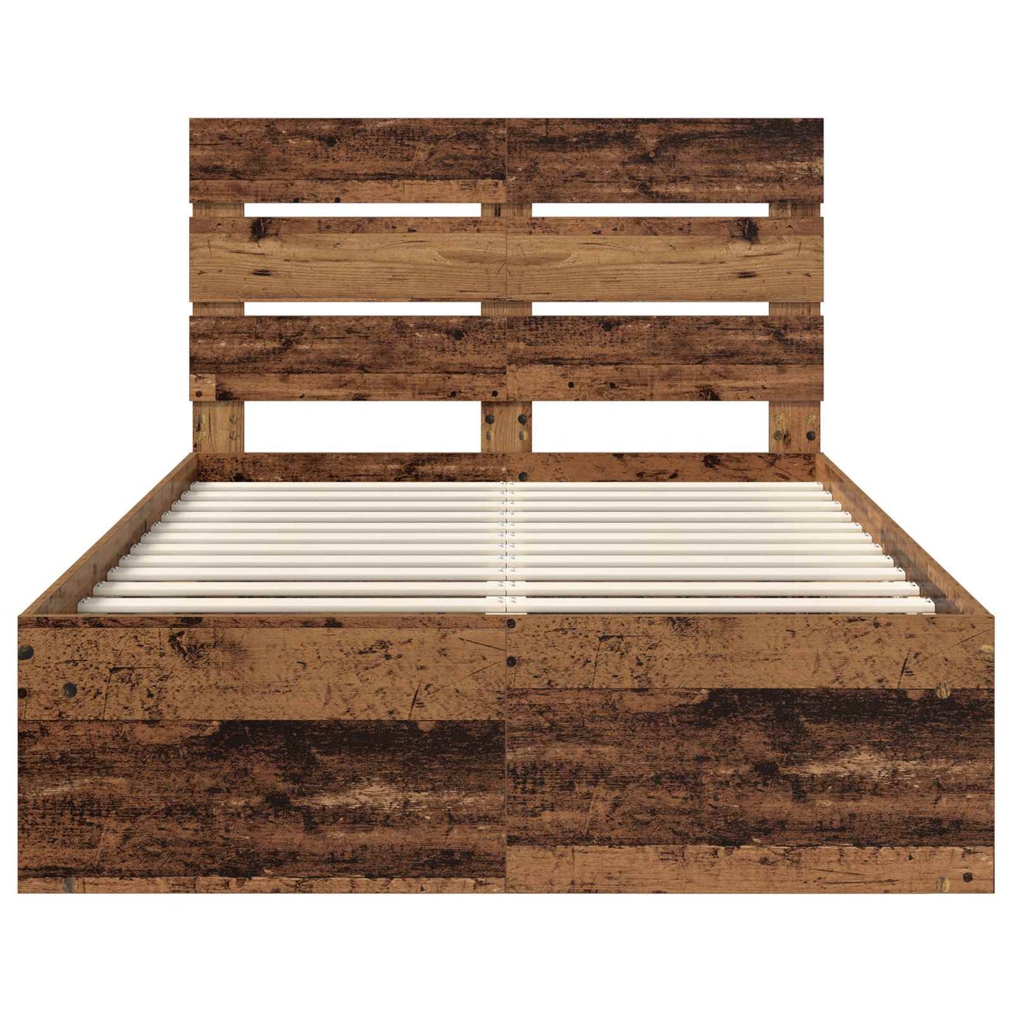 Bettrahmen Altholz 120 x 200 cm Massives Kiefernholz