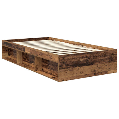 vidaXL Bettrahmen Altholz 100 x 200 cm Massives Kiefernholz