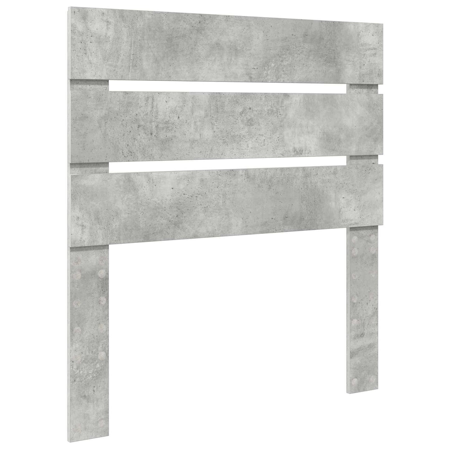 vidaXL Bettrahmen Beton Grau 90 x 190 cm Massives Kiefernholz
