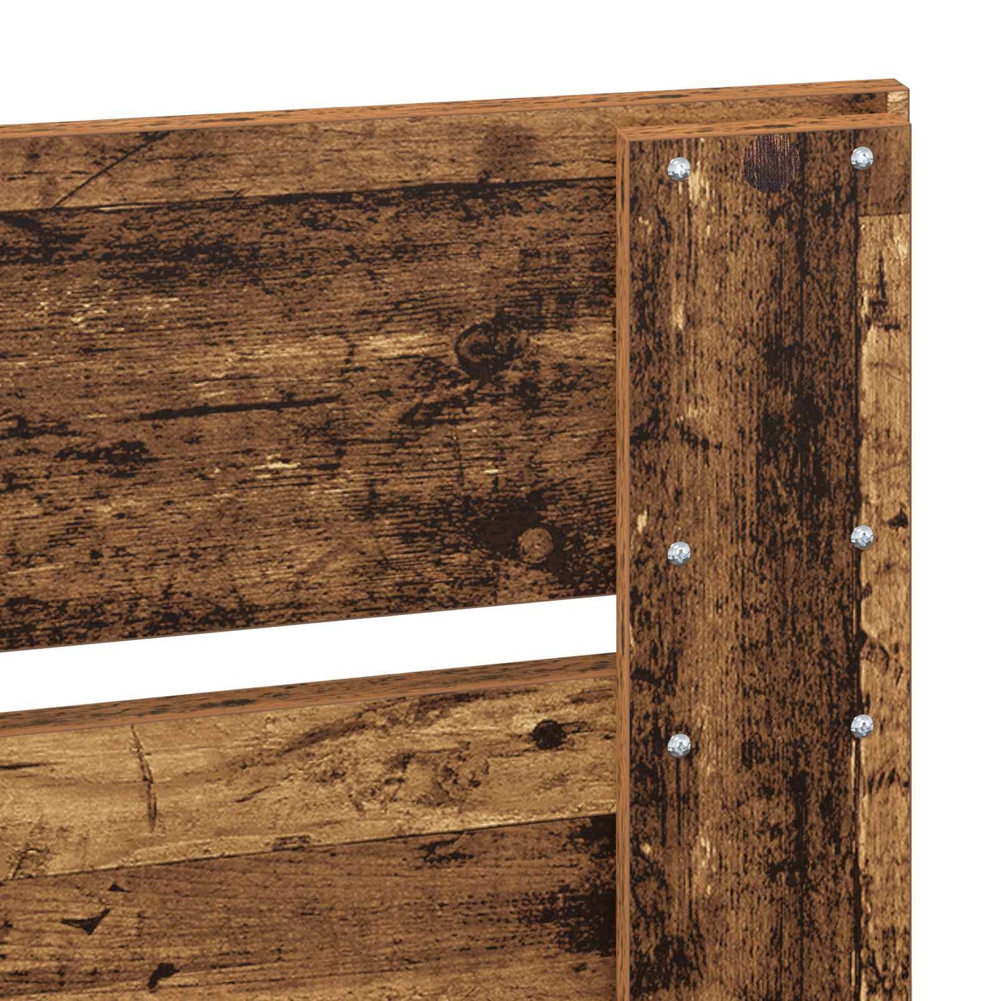 vidaXL Bettrahmen Altholz 90 x 190 cm Massives Kiefernholz