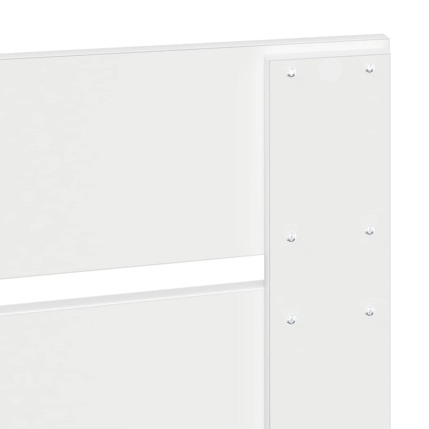 Bettrahmen mit Kopfteil Weiß 75 x 190 cm Massives Kiefernholz