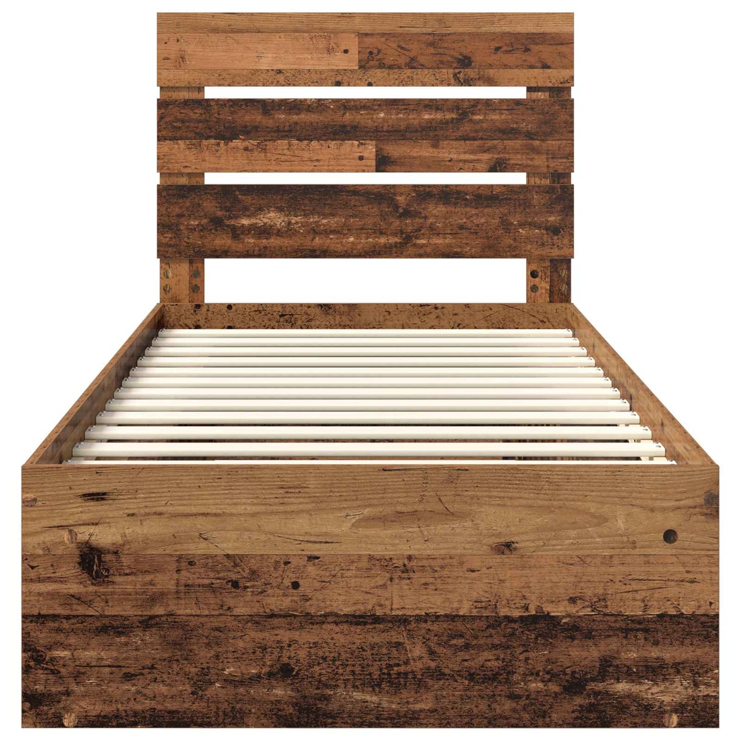 vidaXL Bettrahmen Altholz 75 x 190 cm Massives Kiefernholz