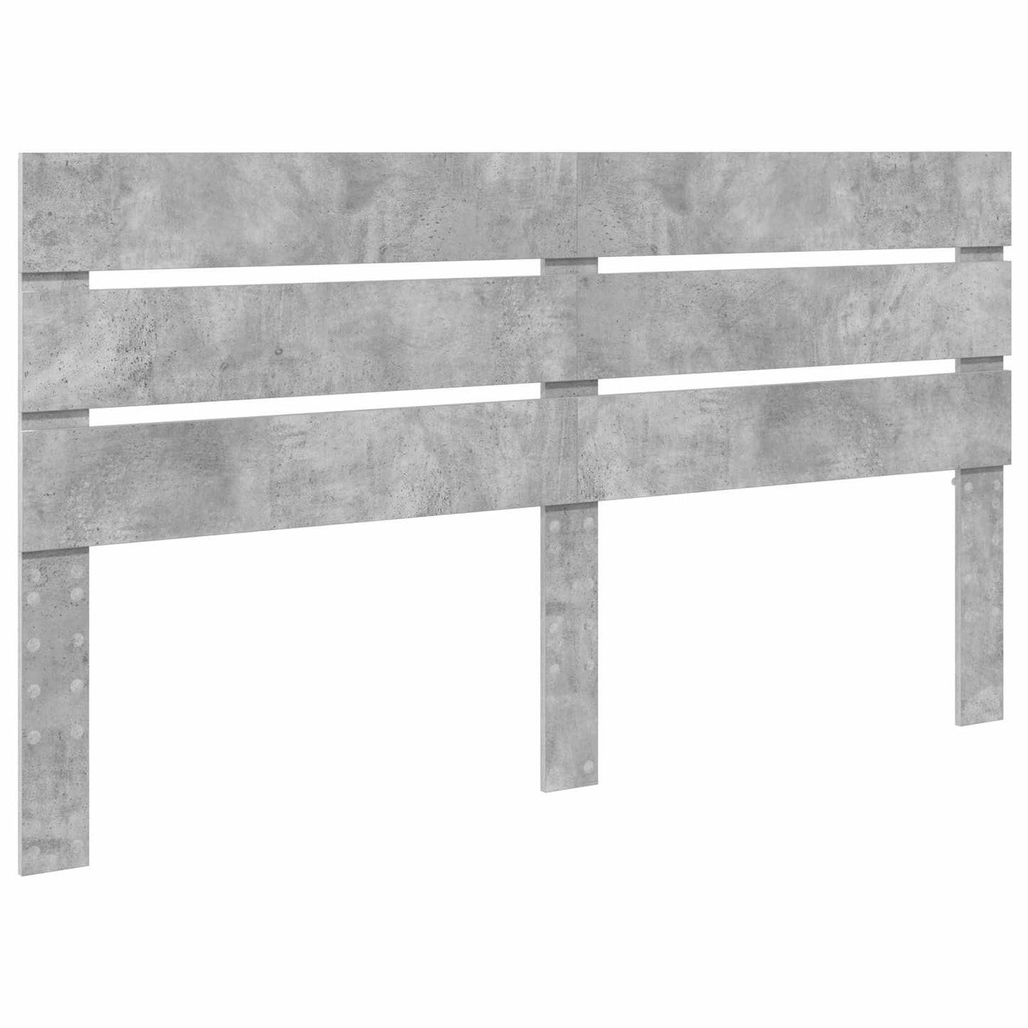 vidaXL Aufbewahrungsbett Beton Grau 200 x 200 cm Holzwerkstoff