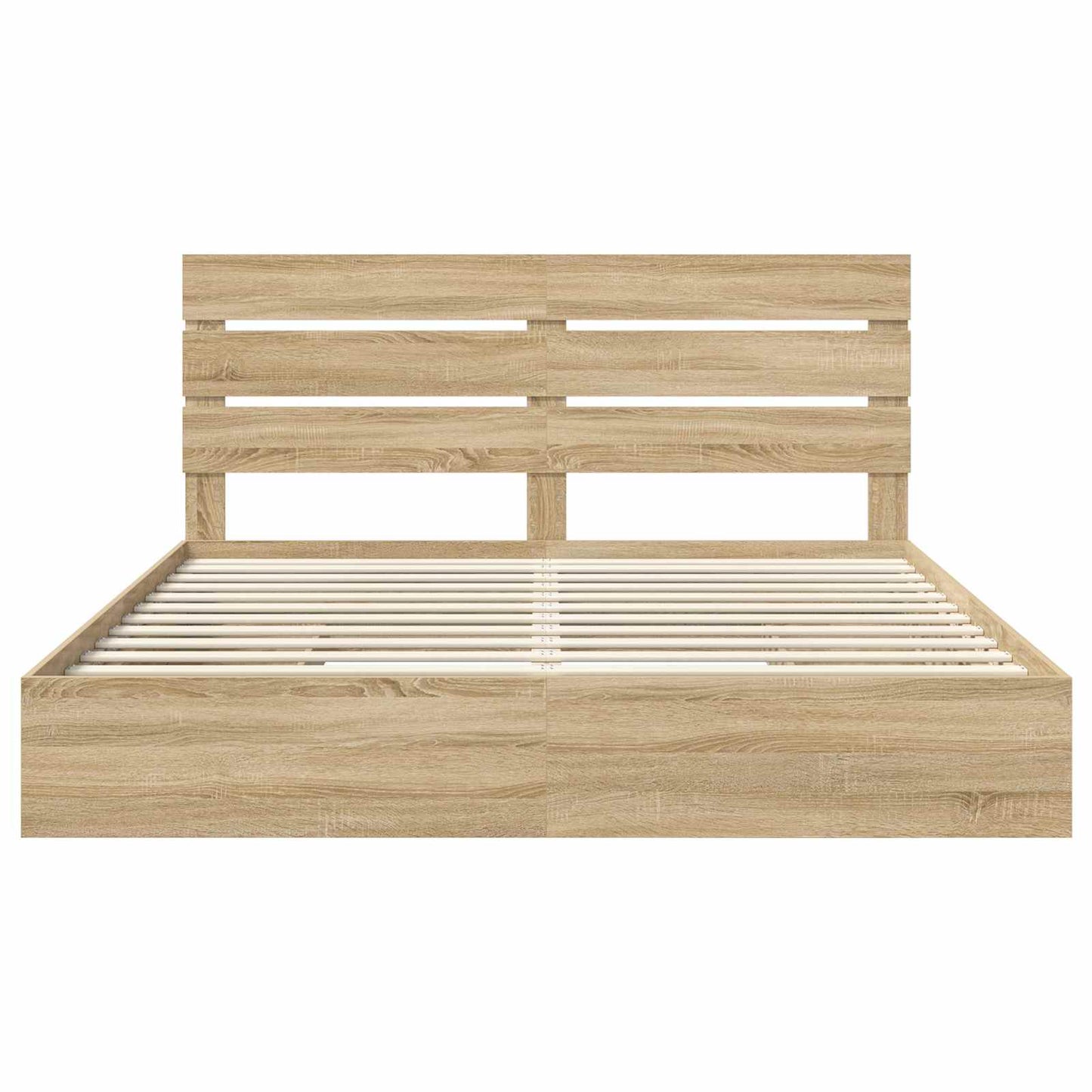 vidaXL Aufbewahrungsbett Sonoma-Eiche 180 x 200 cm Holzwerkstoff