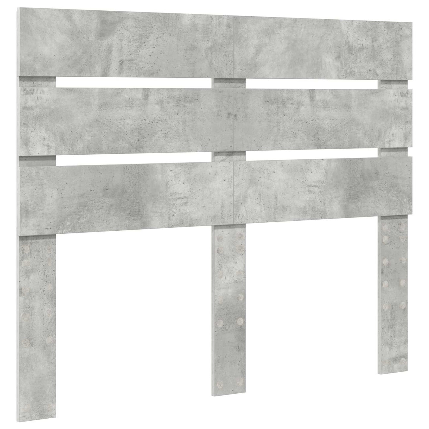 vidaXL Lit de rangement gris béton 135 x 190 cm Aggloméré