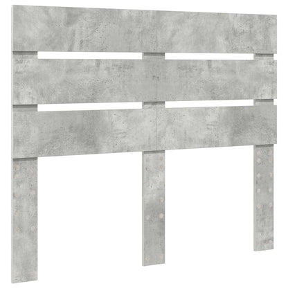 vidaXL Lit de rangement gris béton 135 x 190 cm Aggloméré
