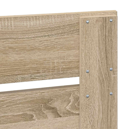 vidaXL Aufbewahrungsbett Sonoma-Eiche 90 x 200 cm Holzwerkstoff