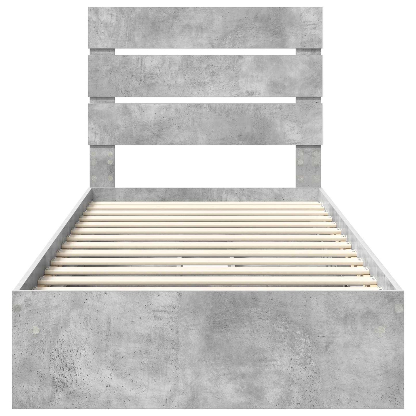 vidaXL Aufbewahrungsbett Beton Grau 70 x 190 cm Holzwerkstoff