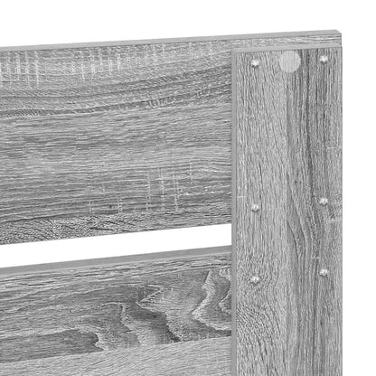 vidaXL Aufbewahrungsbett Graues Sonoma 70 x 190 cm Holzwerkstoff