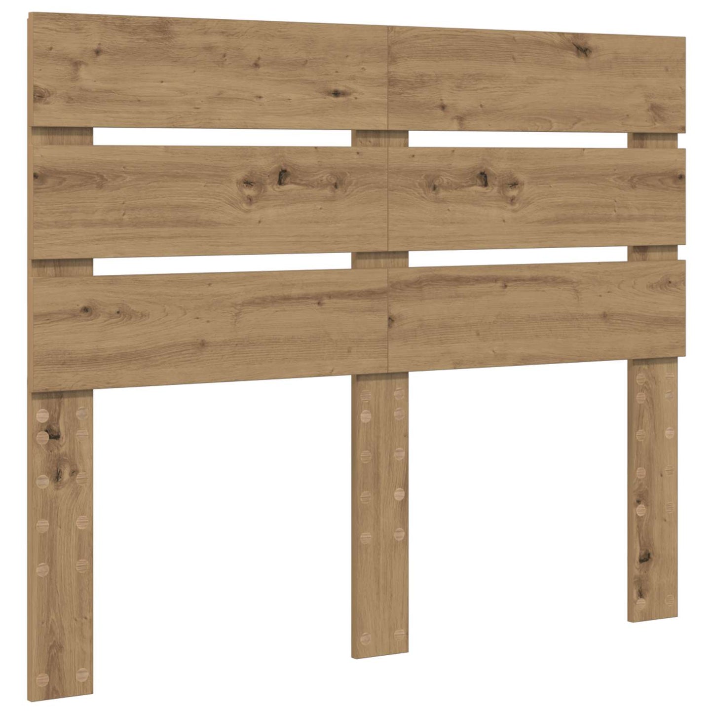 vidaXL Bettrahmen Artisan-Eiche 135 x 190 cm Holzwerkstoff