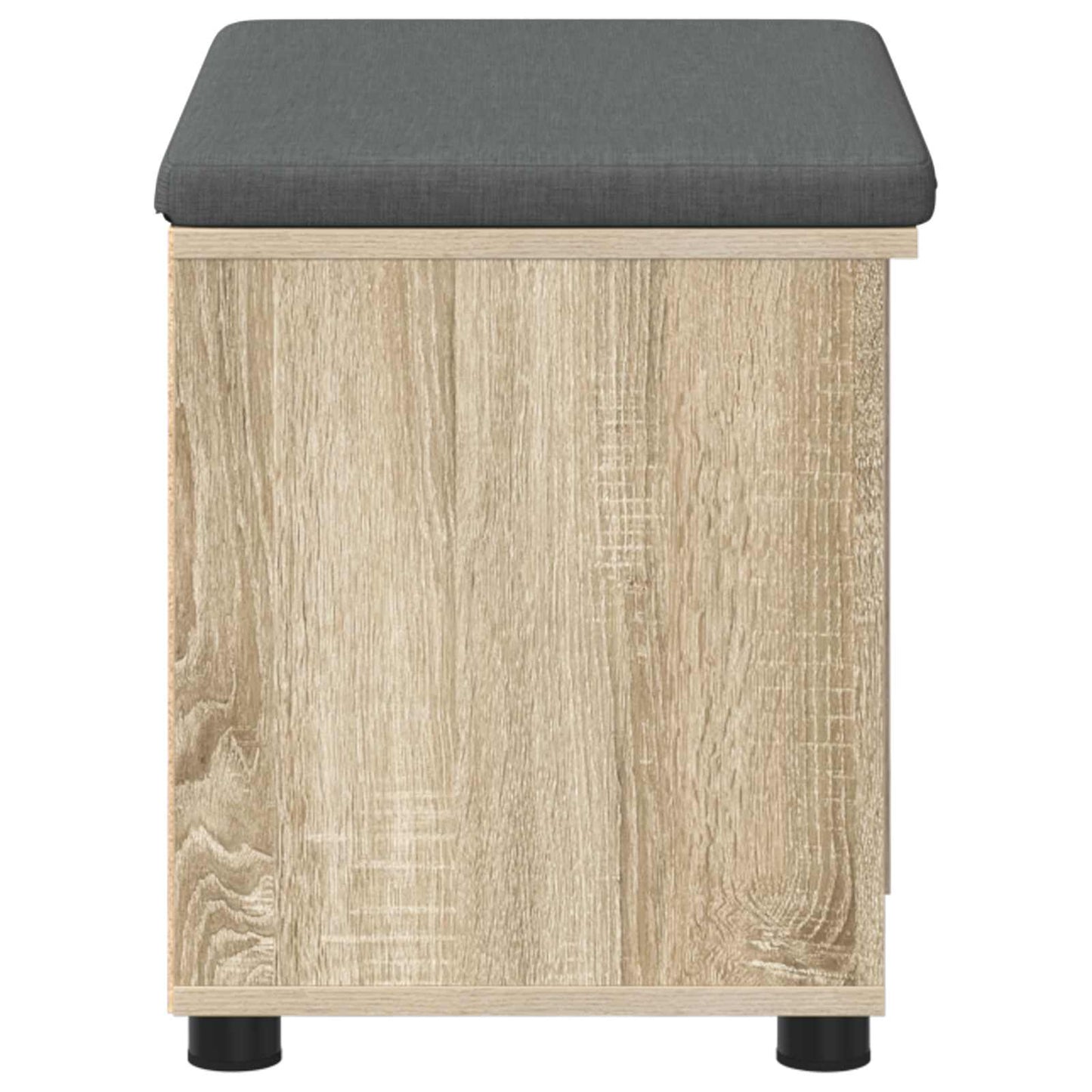 Flurbank mit Kissen mit Regal Sonoma-Eiche 60 x 38 x 46 cm