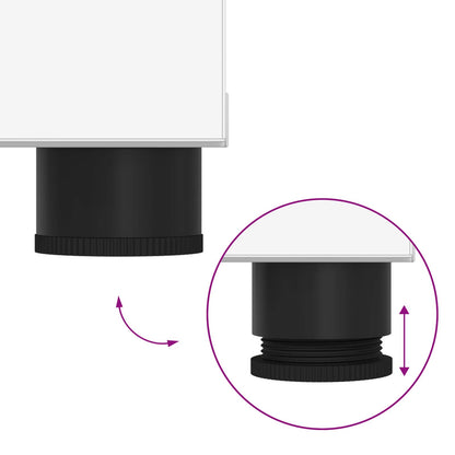 Flurbank mit Kissen mit Regal mit Tür Weiß 100 x 38 x 46 cm