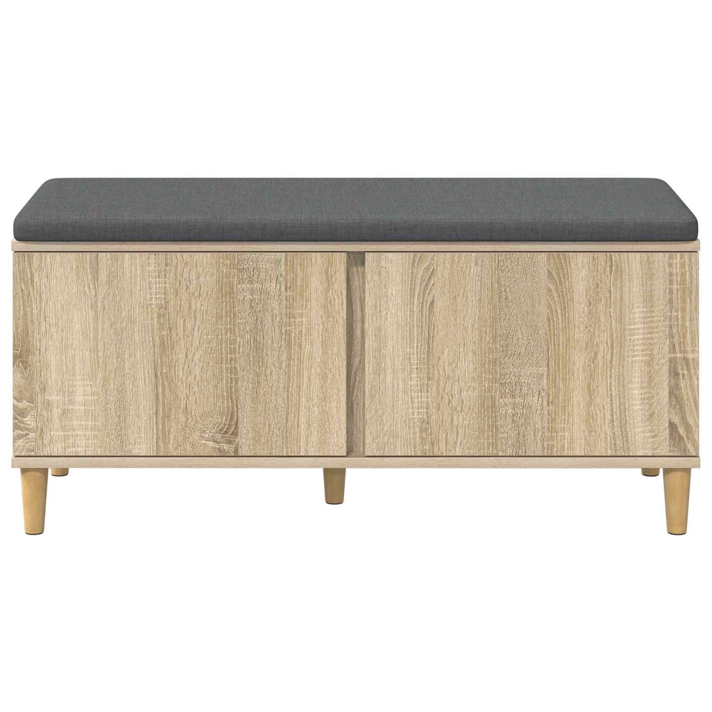 Flurbank mit Kissen mit Speicher Sonoma-Eiche 100 x 38 x 46 cm