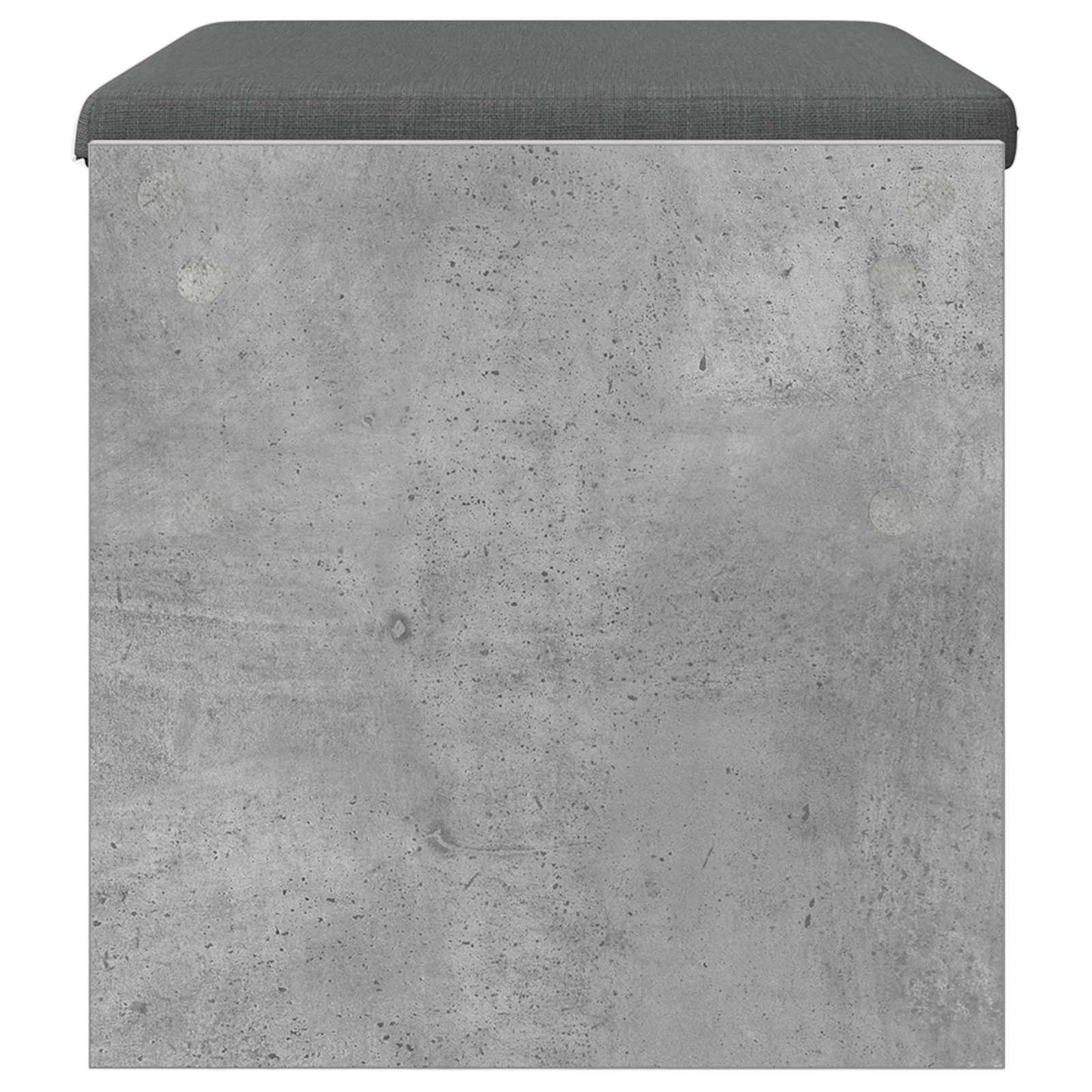 Flurbank mit Kissen Beton Grau 63 x 38 x 40 cm