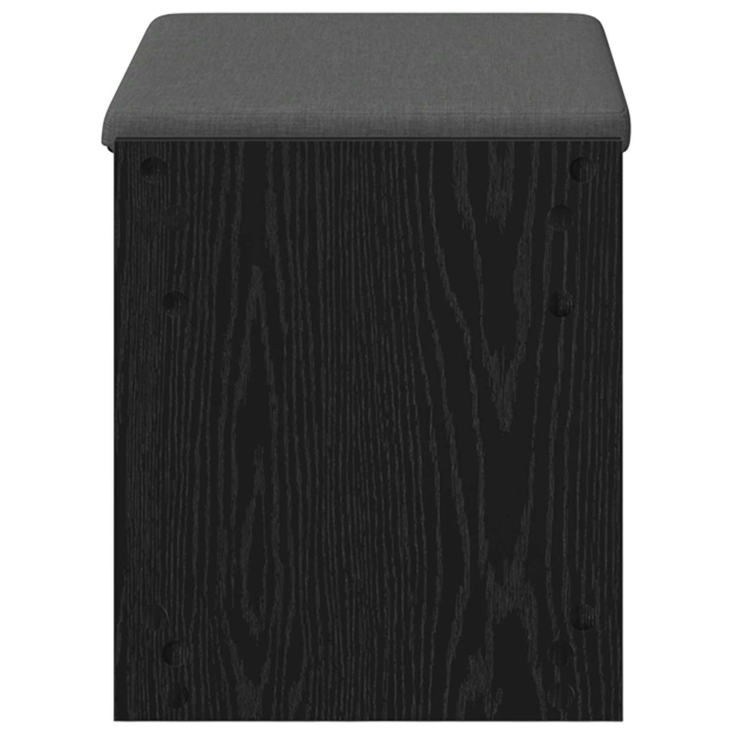 Flurbank mit Kissen mit Regal Schwarze Eiche 63 x 38 x 45 cm