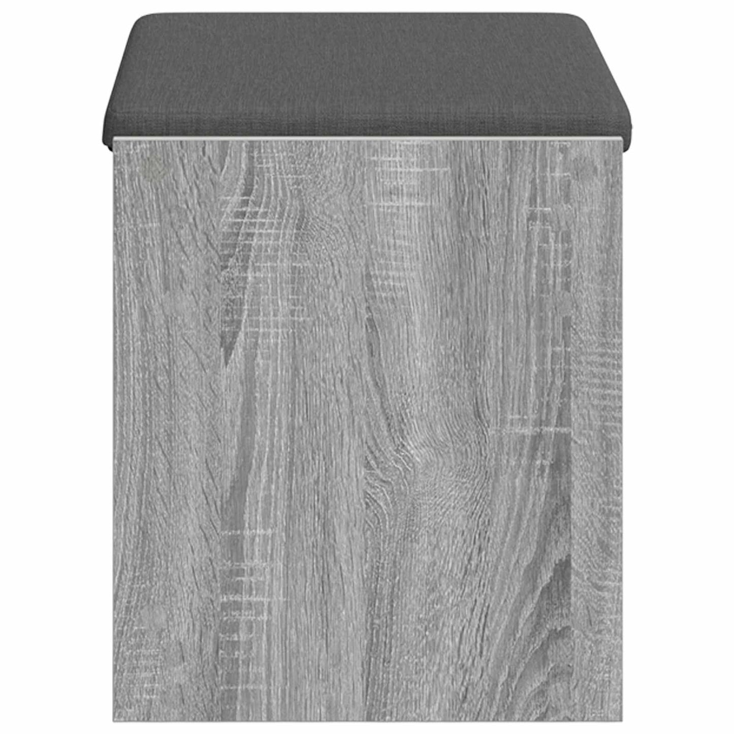 Flurbank mit Kissen mit Regal Graues Sonoma 63 x 38 x 45 cm