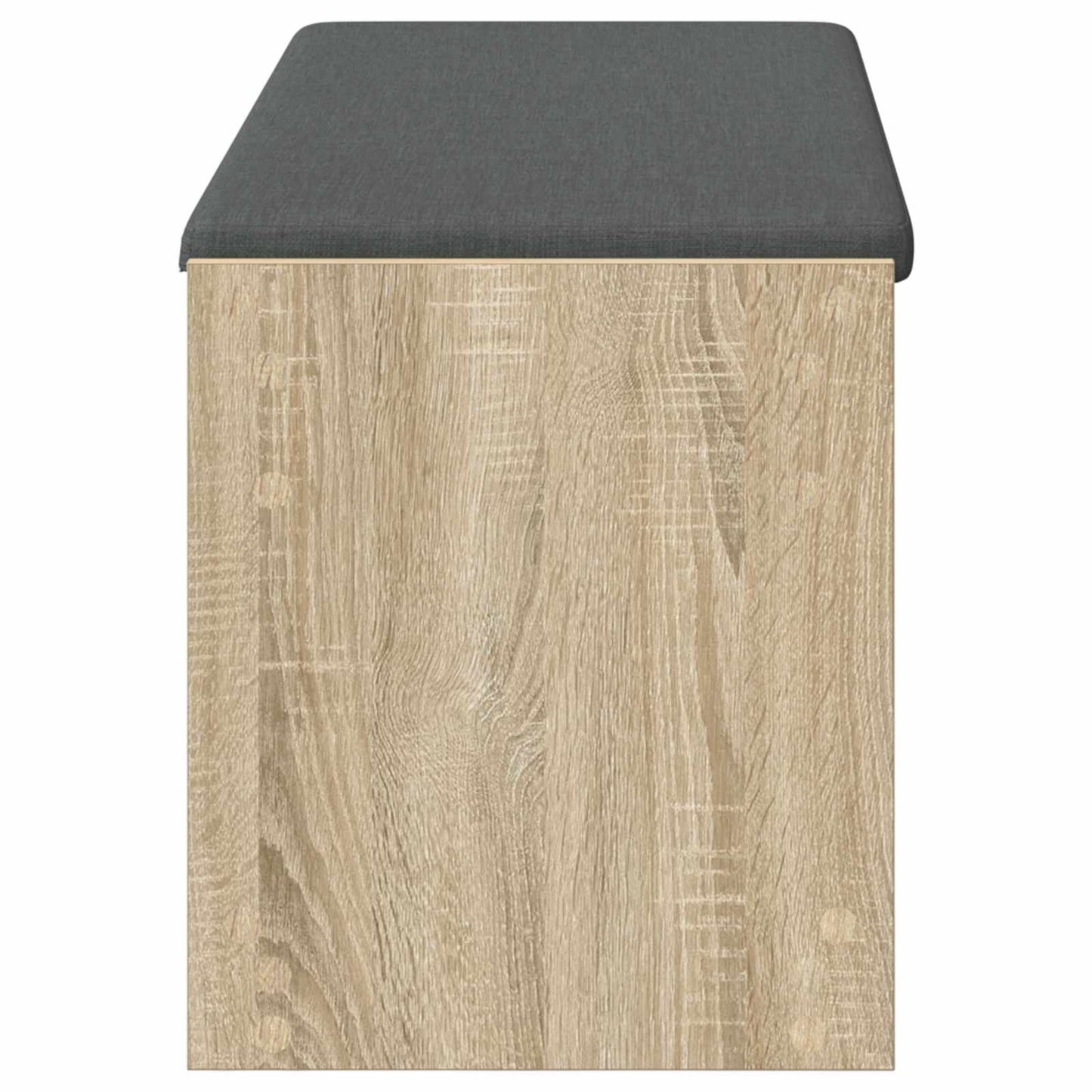 Flurbank mit Kissen mit Regal Sonoma-Eiche 103 x 38 x 45 cm