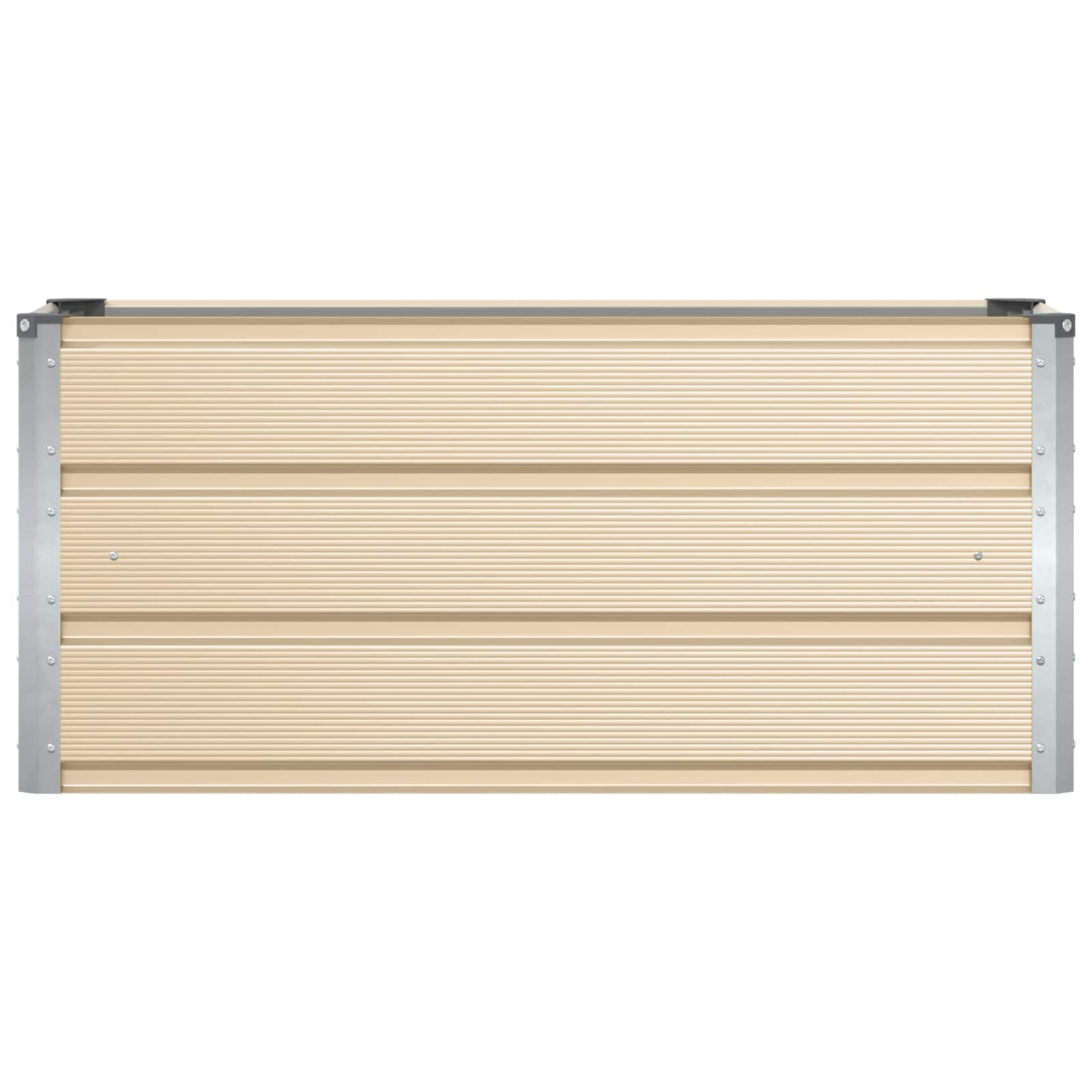 vidaXL Jardinière Ivoire 100 x 40 x 45 cm Acier