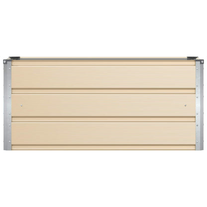 vidaXL Jardinière Ivoire 100 x 40 x 45 cm Acier