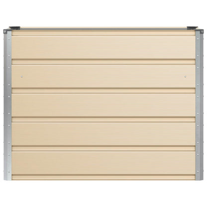 vidaXL Jardinière Ivoire 100 x 40 x 75 cm Acier