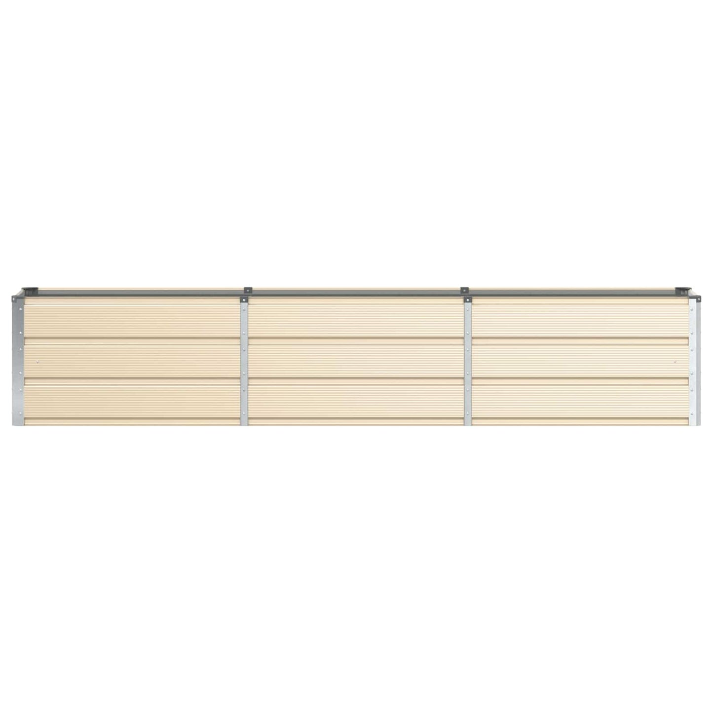 Pflanzkübel Elfenbein 240 x 40 x 45 cm Stahl