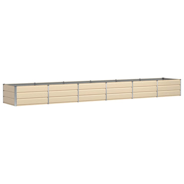 vidaXL Jardinière Ivoire 480 x 80 x 45 cm Acier