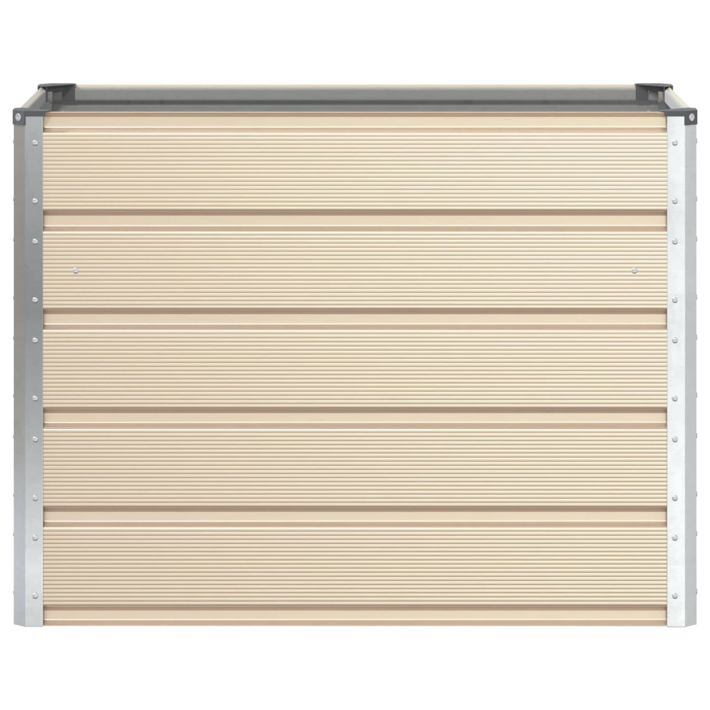 vidaXL Jardinière Ivoire 480 x 50 x 45 cm Acier Galvanisé