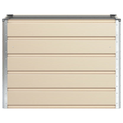 vidaXL Jardinière Ivoire 480 x 50 x 45 cm Acier Galvanisé