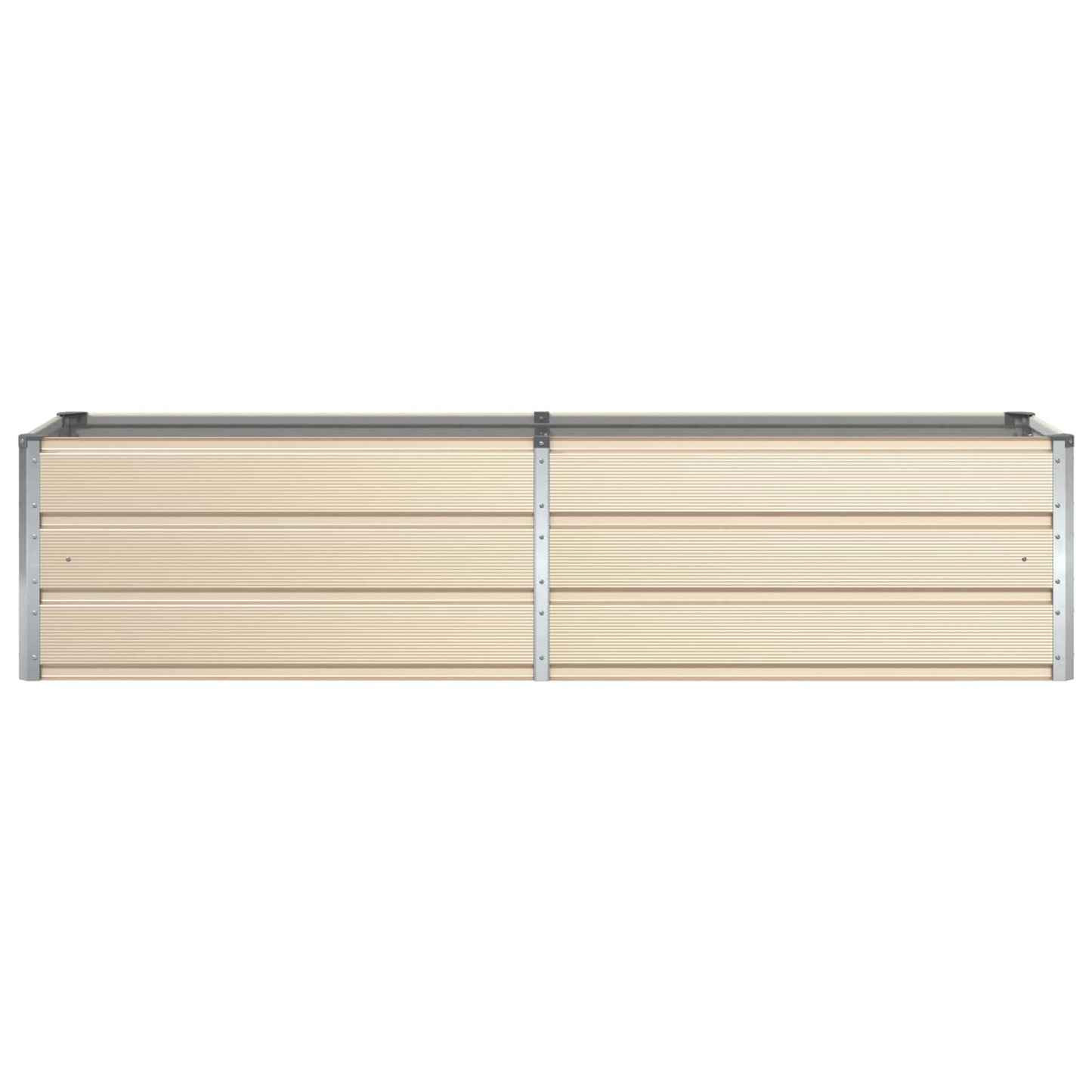 vidaXL Jardinière Ivoire 480 x 50 x 45 cm Acier Galvanisé