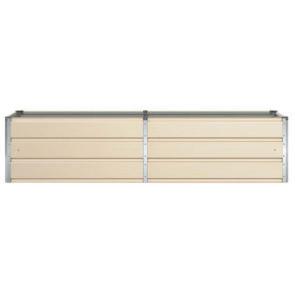 vidaXL Jardinière Ivoire 480 x 50 x 45 cm Acier Galvanisé