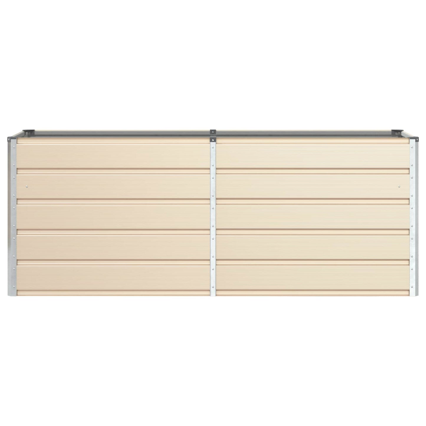 vidaXL Jardinière Ivoire 480 x 50 x 45 cm Acier Galvanisé
