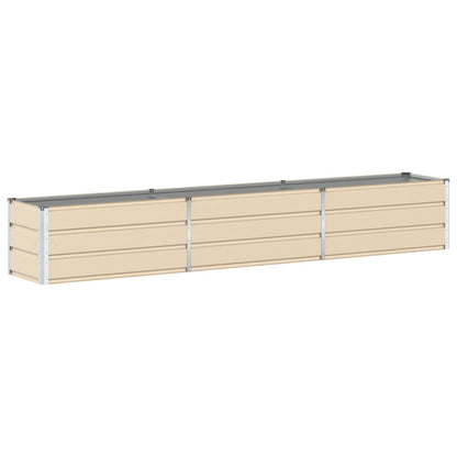 vidaXL Jardinière Ivoire 480 x 50 x 45 cm Acier Galvanisé