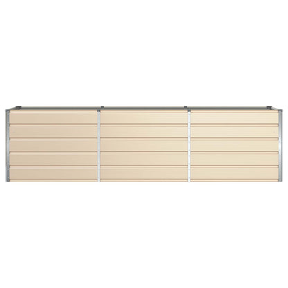 vidaXL Jardinière Ivoire 480 x 50 x 45 cm Acier Galvanisé