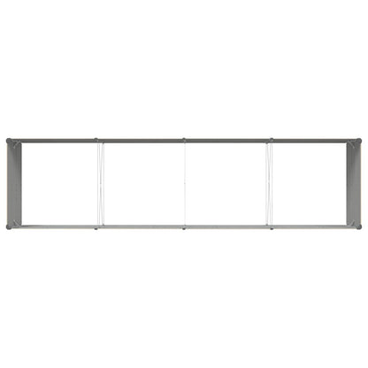 vidaXL Pflanzkübel Elfenbein 195 x 100 x 45 cm Verzinkter Stahl