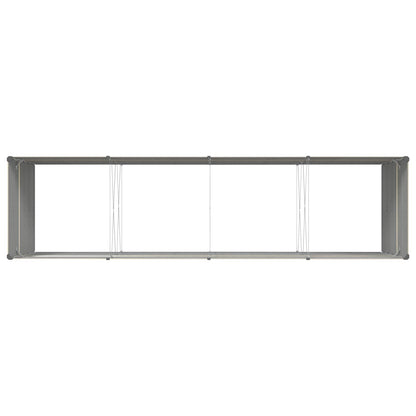 vidaXL Pflanzkübel Elfenbein 195 x 100 x 45 cm Verzinkter Stahl