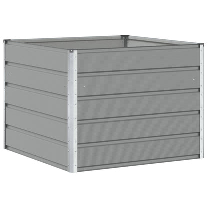 Pflanzkübel Hellgrau 100 x 100 x 75 cm Stahl