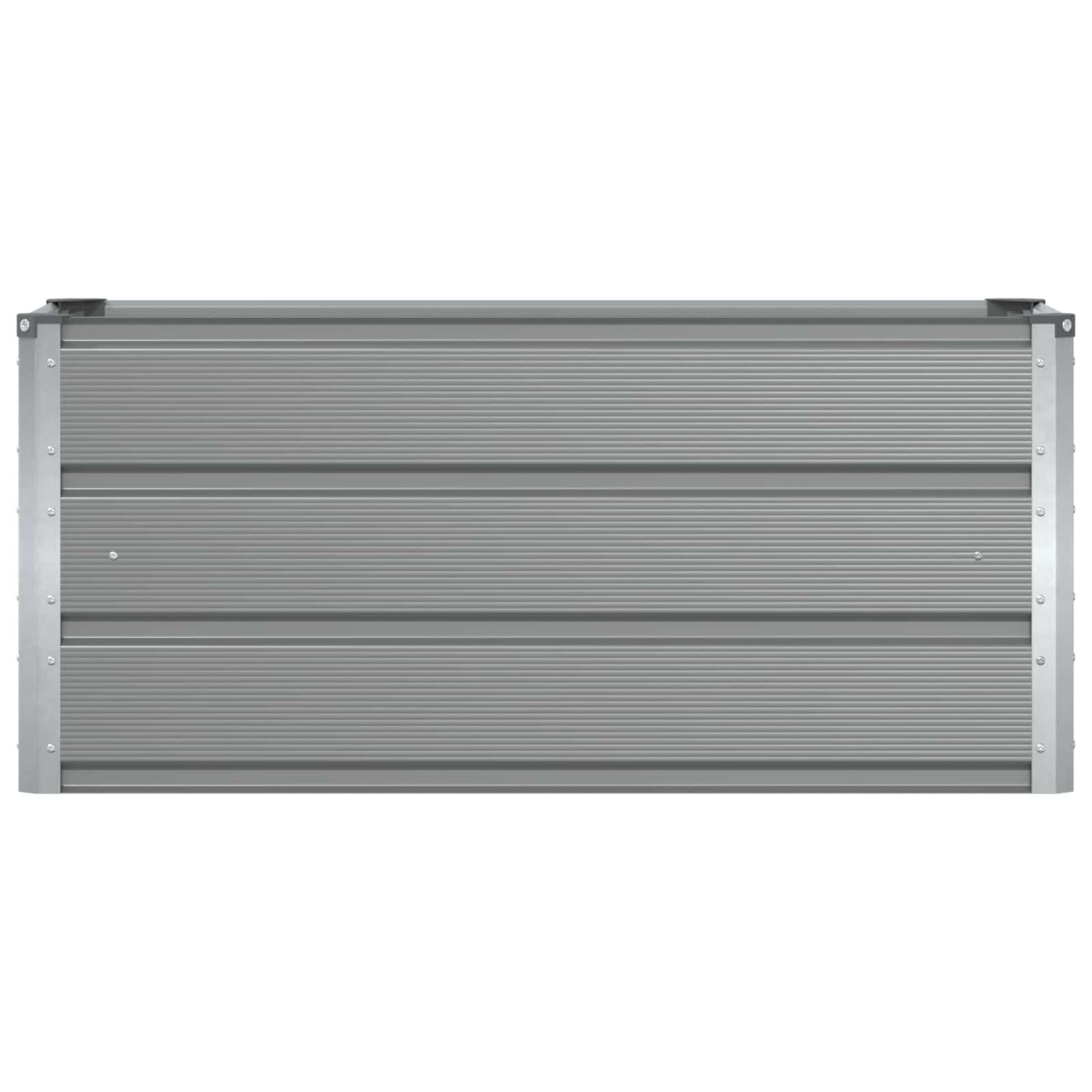 vidaXL Pflanzkübel Hellgrau 100 x 40 x 45 cm Stahl
