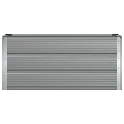 vidaXL Pflanzkübel Hellgrau 100 x 40 x 45 cm Stahl