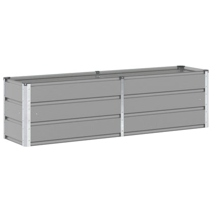vidaXL Jardinière Gris clair 160 x 40 x 45 cm Acier