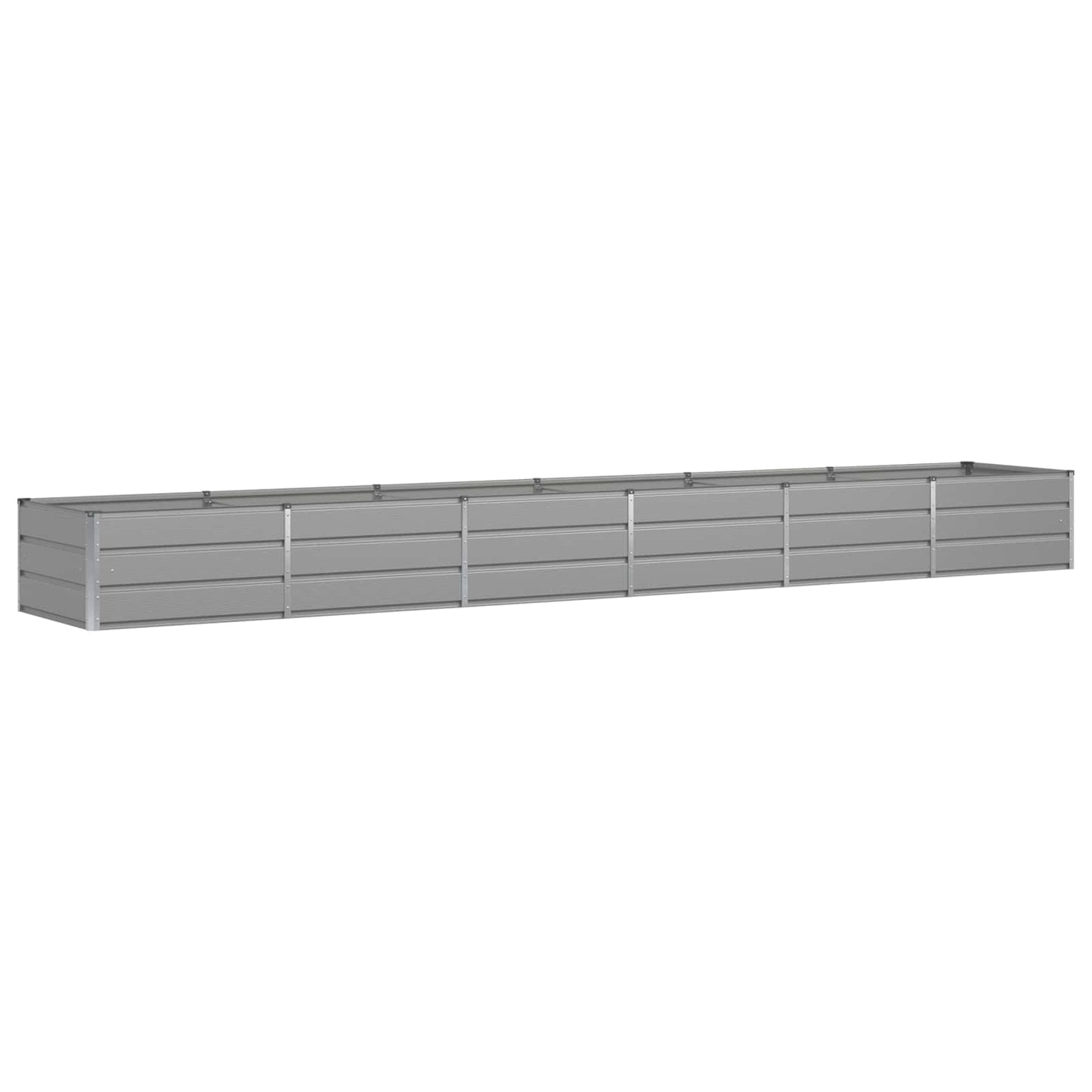 Pflanzkübel Hellgrau 480 x 80 x 45 cm Stahl