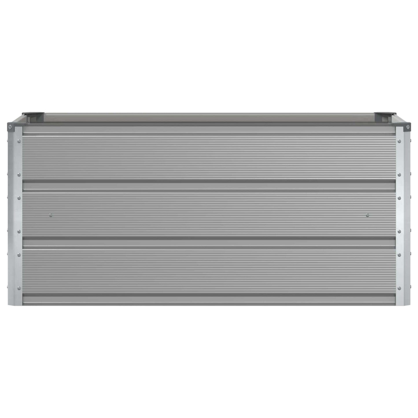 vidaXL Pflanzkübel Hellgrau 100 x 50 x 45 cm Verzinkter Stahl