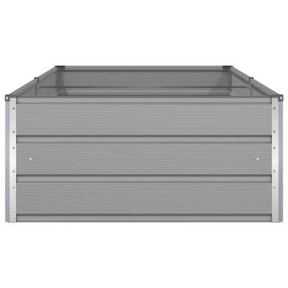 vidaXL Pflanzkübel Hellgrau 195 x 100 x 45 cm Verzinkter Stahl