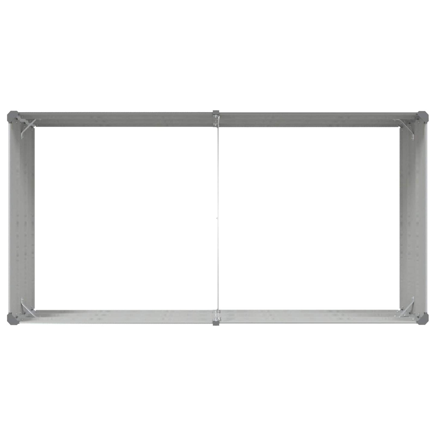 vidaXL Pflanzkübel Hellgrau 195 x 100 x 45 cm Verzinkter Stahl