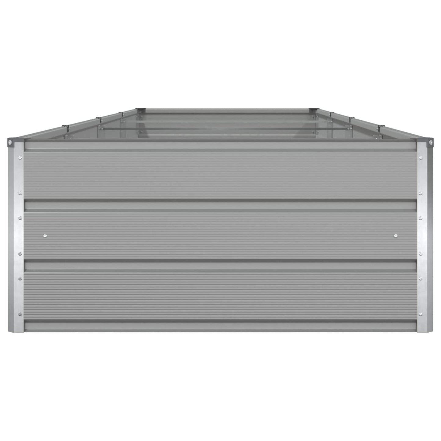 vidaXL Pflanzkübel Hellgrau 195 x 100 x 45 cm Verzinkter Stahl