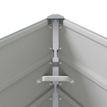 Pflanzkübel Hellgrau 195 x 100 x 45 cm Verzinkter Stahl