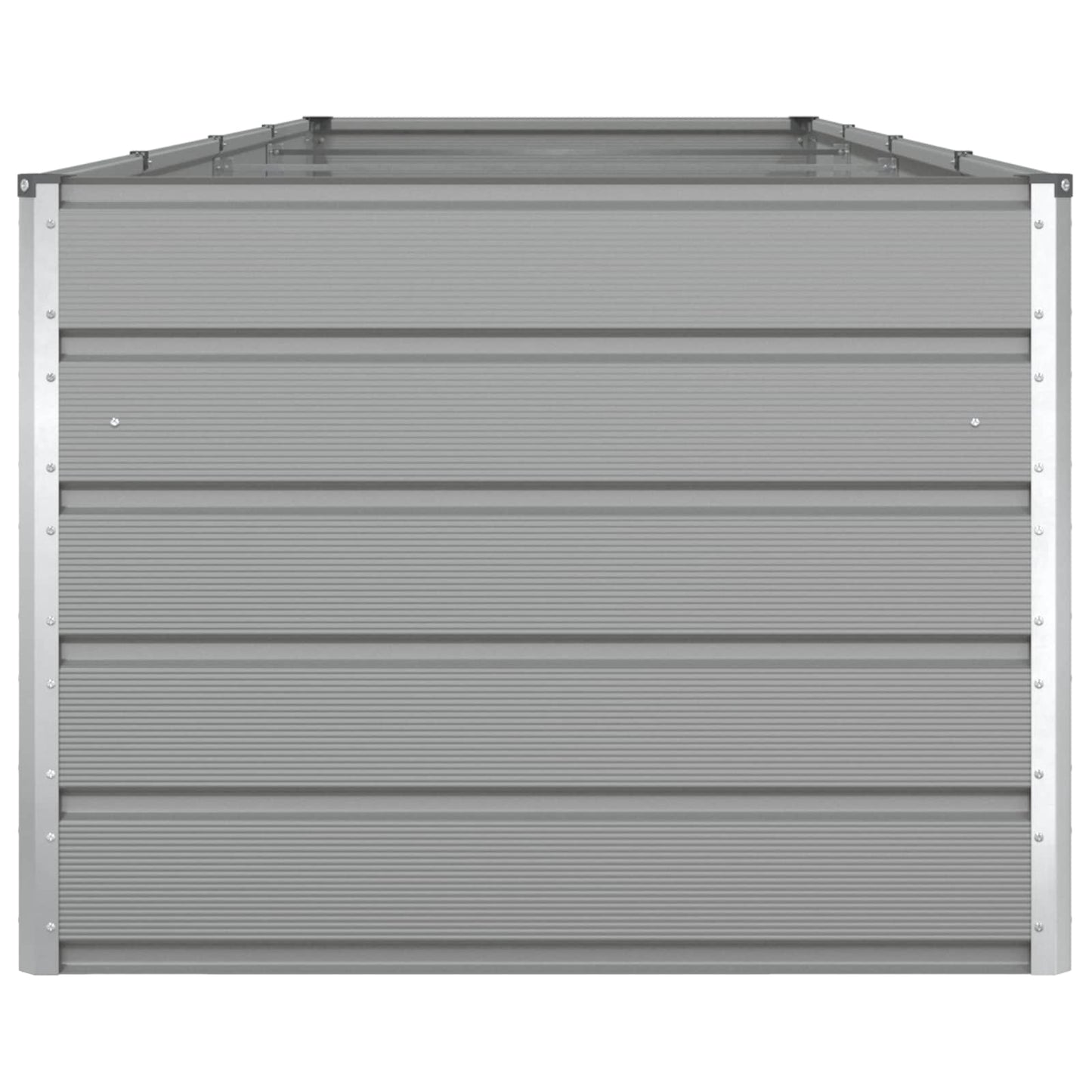 Pflanzkübel Hellgrau 195 x 100 x 45 cm Verzinkter Stahl