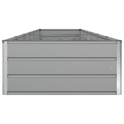 vidaXL Pflanzkübel Hellgrau 195 x 100 x 45 cm Verzinkter Stahl